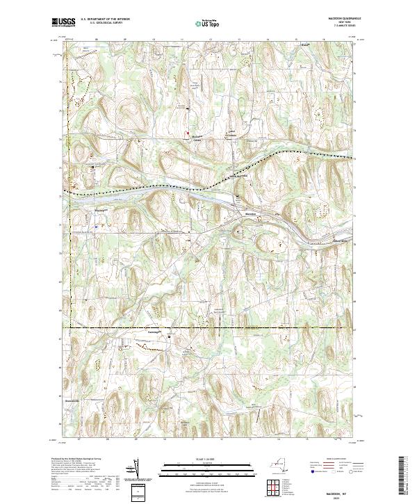 US Topo 7.5-minute map for Macedon NY