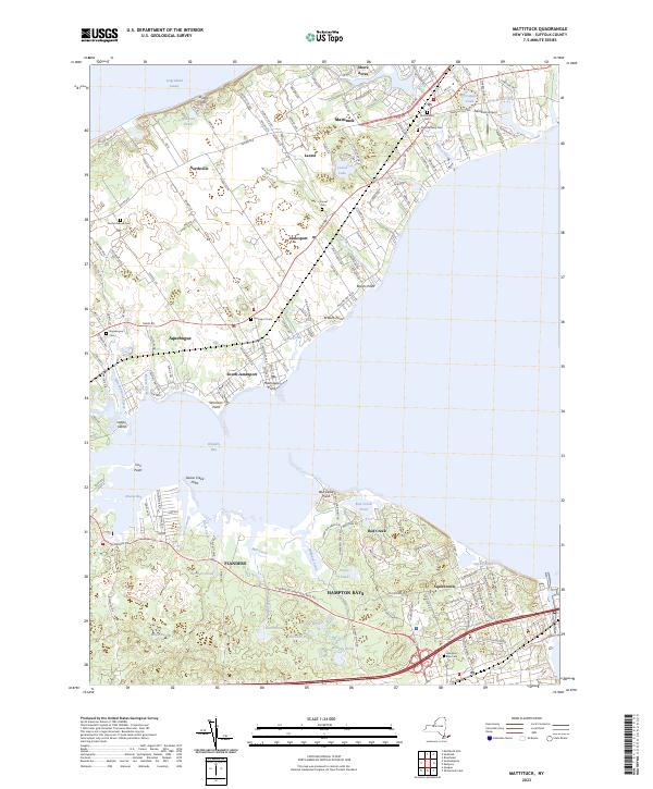 US Topo 7.5-minute map for Mattituck NY