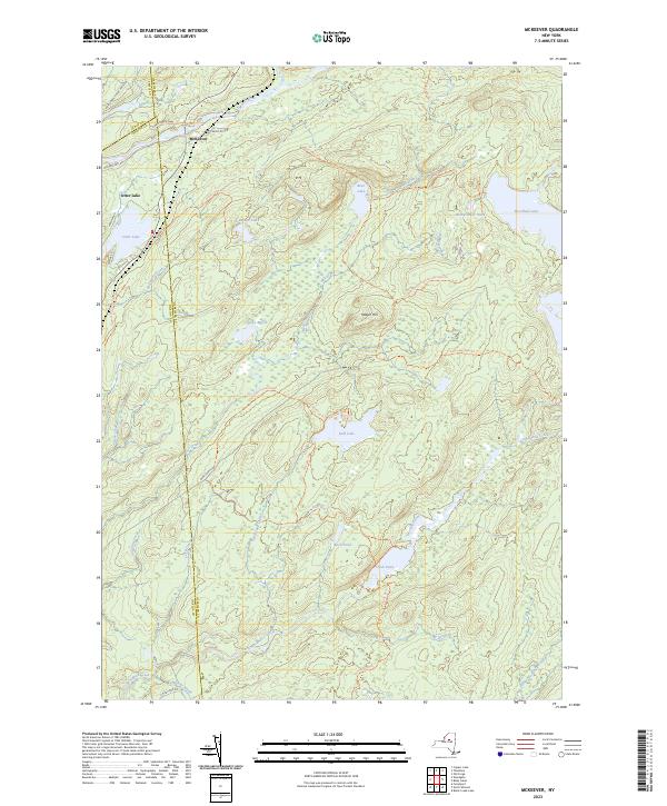 US Topo 7.5-minute map for McKeever NY