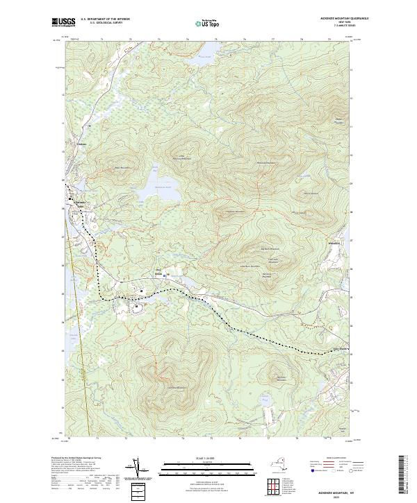 US Topo 7.5-minute map for McKenzie Mountain NY