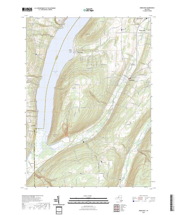 US Topo 7.5-minute map for Middlesex NY