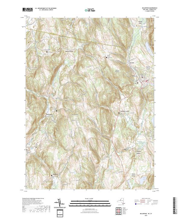 US Topo 7.5-minute map for Millerton NYCT