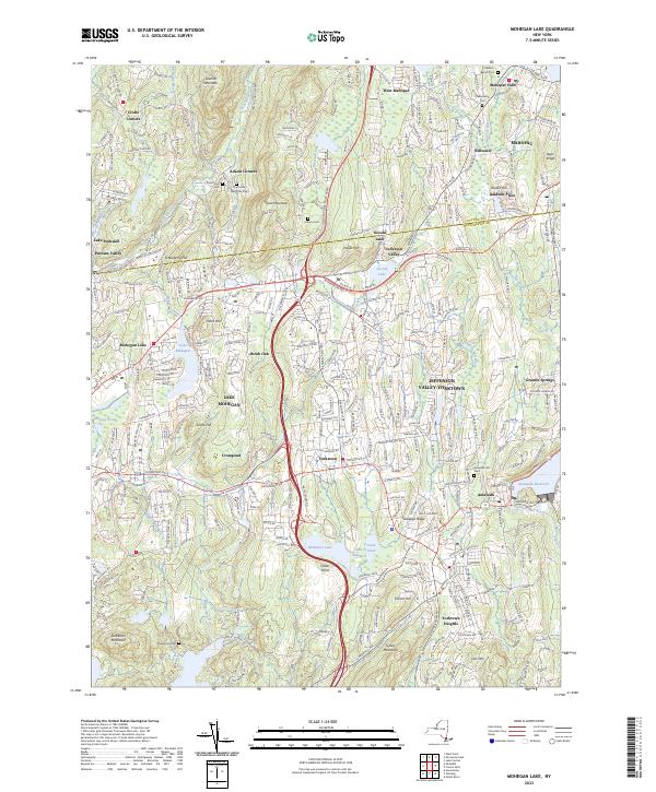 US Topo 7.5-minute map for Mohegan Lake NY