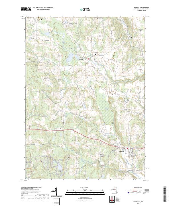 US Topo 7.5-minute map for Morrisville NY