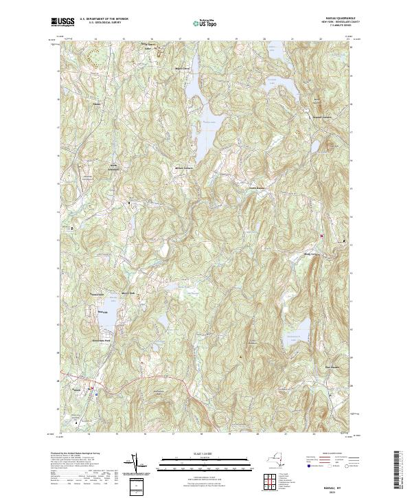 US Topo 7.5-minute map for Nassau NY