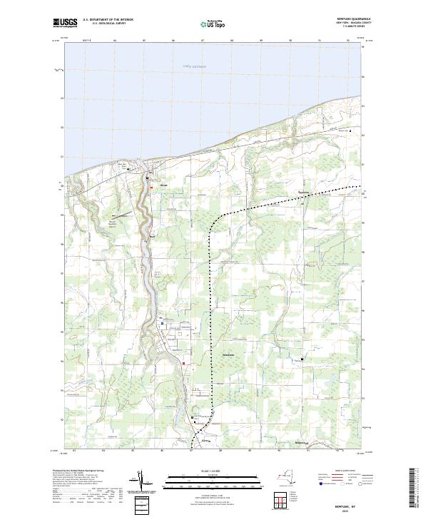 US Topo 7.5-minute map for Newfane NY