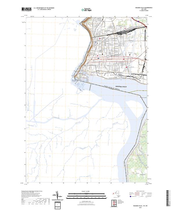 US Topo 7.5-minute map for Niagara Falls NYON