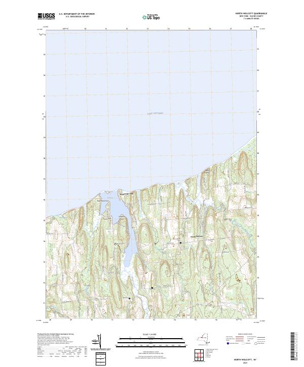 US Topo 7.5-minute map for North Wolcott NY