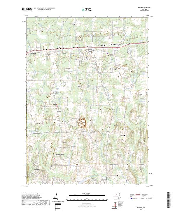 US Topo 7.5-minute map for Ontario NY