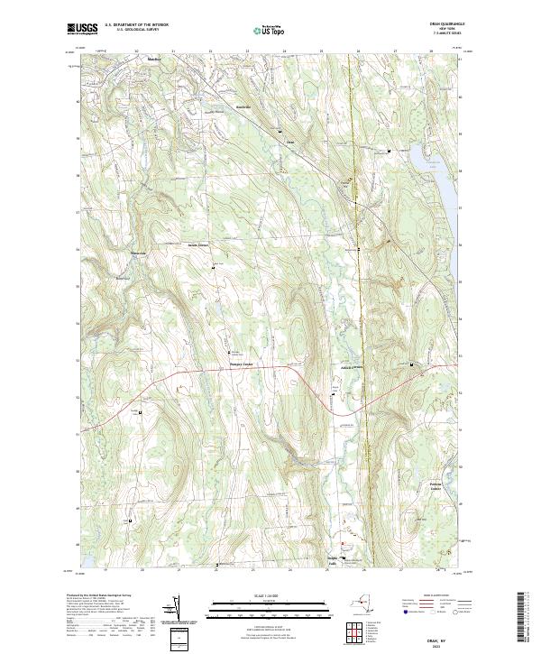 US Topo 7.5-minute map for Oran NY