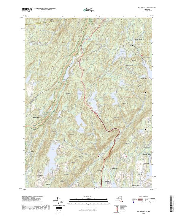 US Topo 7.5-minute map for Oscawana Lake NY