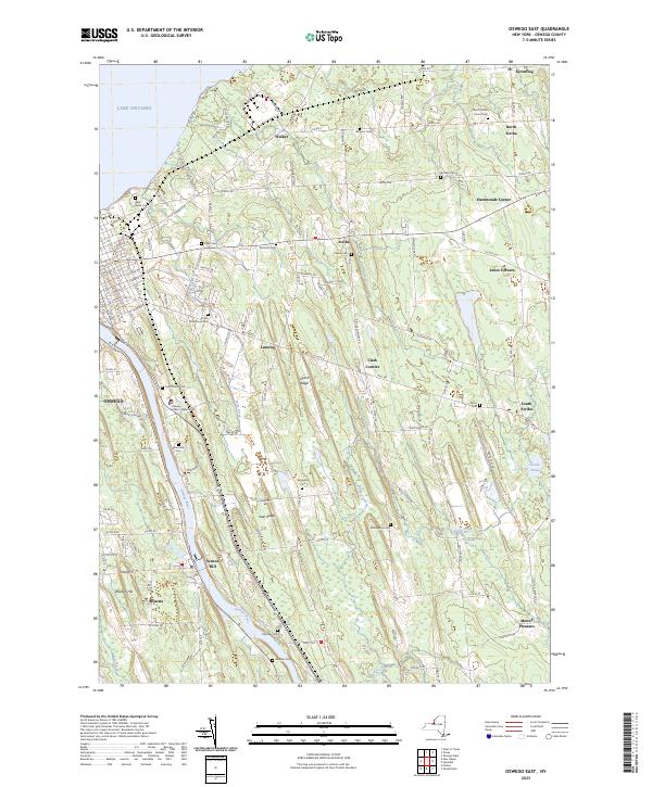 US Topo 7.5-minute map for Oswego East NY