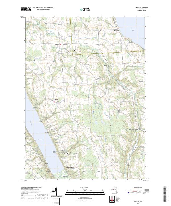 US Topo 7.5-minute map for Owasco NY