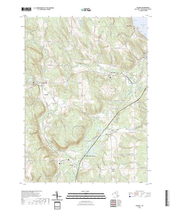 US Topo 7.5-minute map for Panama NY