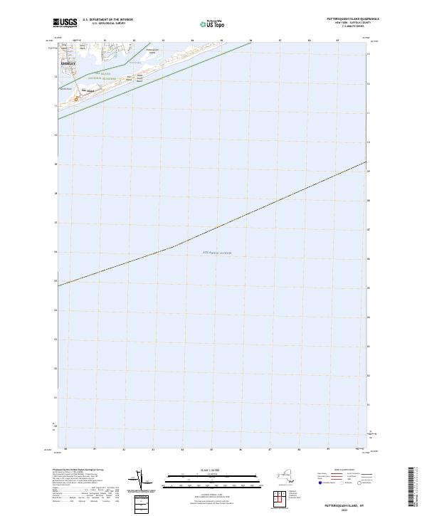 US Topo 7.5-minute map for Pattersquash Island NY