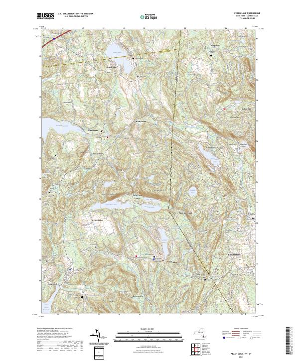 US Topo 7.5-minute map for Peach Lake NYCT