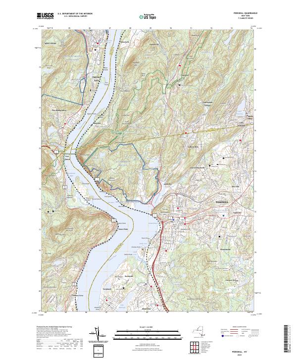 US Topo 7.5-minute map for Peekskill NY