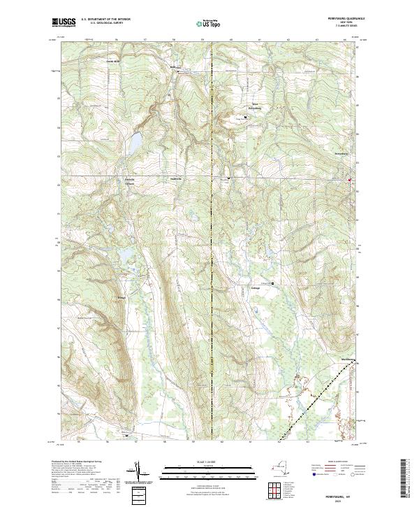 US Topo 7.5-minute map for Perrysburg NY