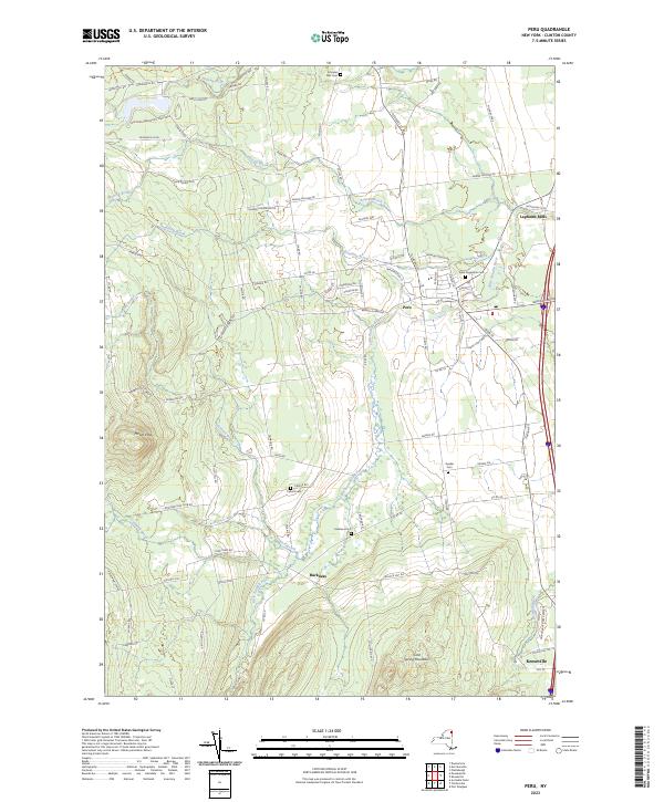 US Topo 7.5-minute map for Peru NY