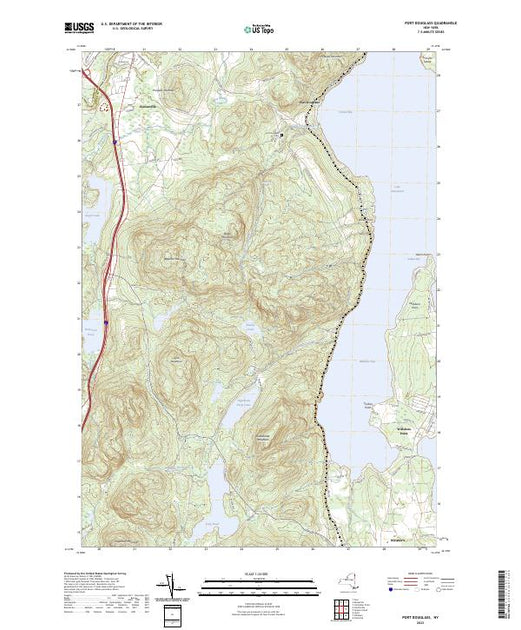 US Topo 7.5-minute map for Port Douglass NY – American Map Store