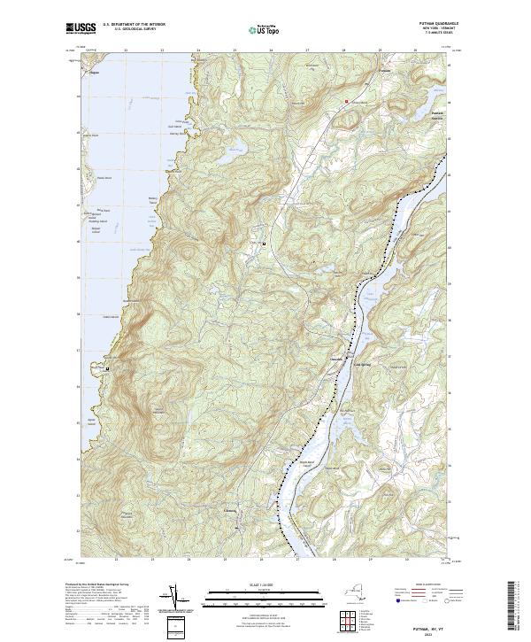 US Topo 7.5-minute map for Putnam NYVT