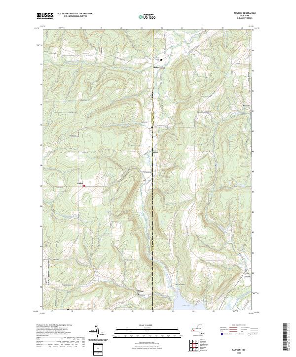 US Topo 7.5-minute map for Rawson NY