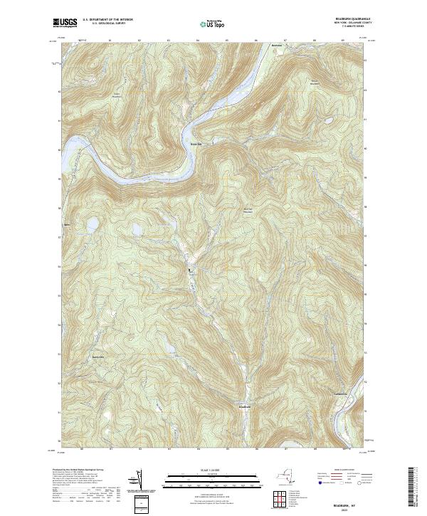 US Topo 7.5-minute map for Readburn NY