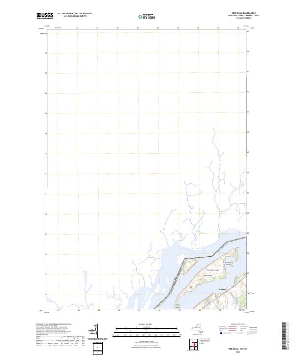 US Topo 7.5-minute map for Red Mills NYON