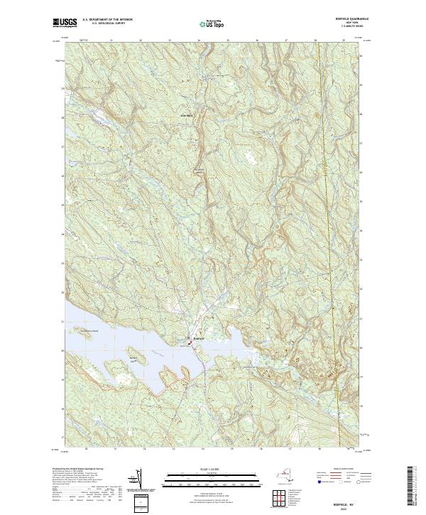 US Topo 7.5-minute map for Redfield NY