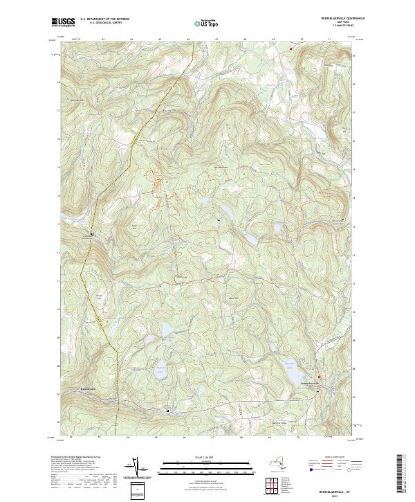 US Topo 7.5-minute map for Rensselaerville NY