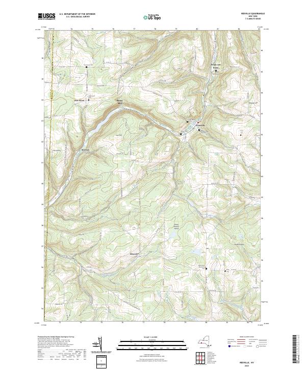 US Topo 7.5-minute map for Rexville NY