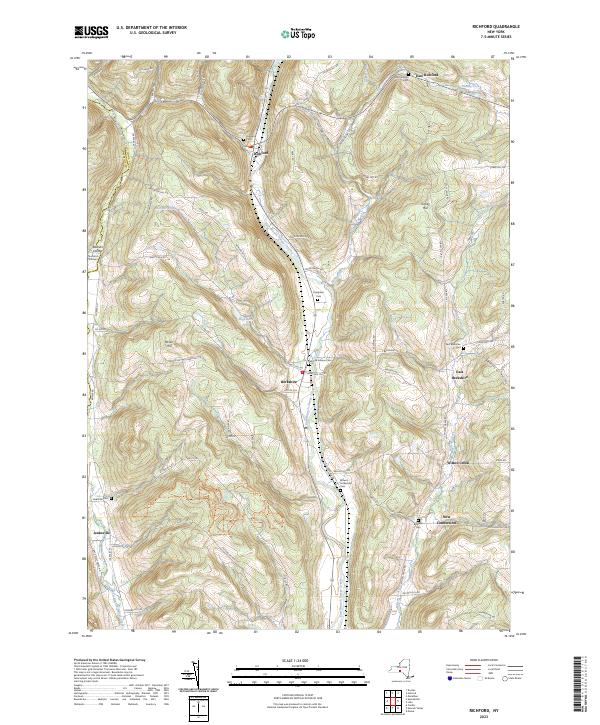 US Topo 7.5-minute map for Richford NY