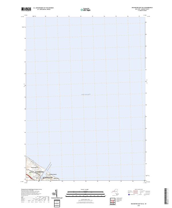 US Topo 7.5-minute map for Rochester East OE N NY