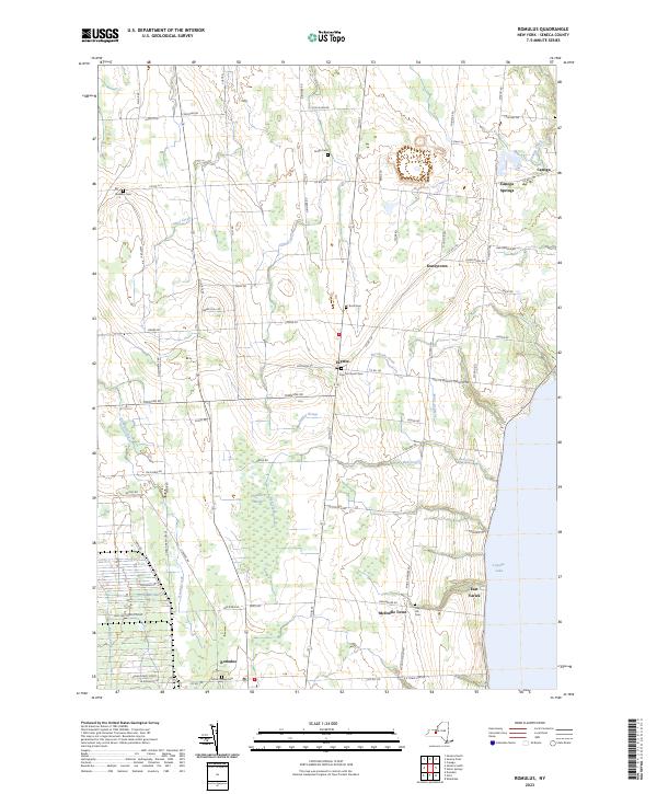 US Topo 7.5-minute map for Romulus NY