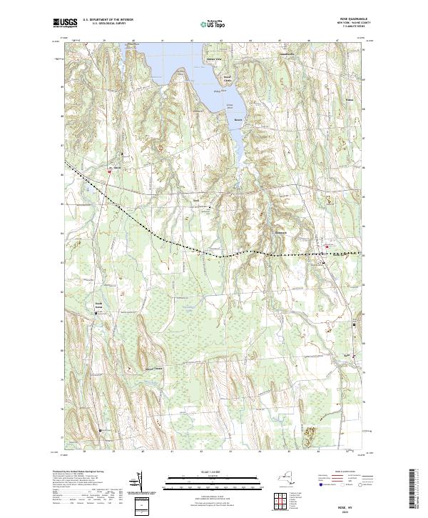 US Topo 7.5-minute map for Rose NY