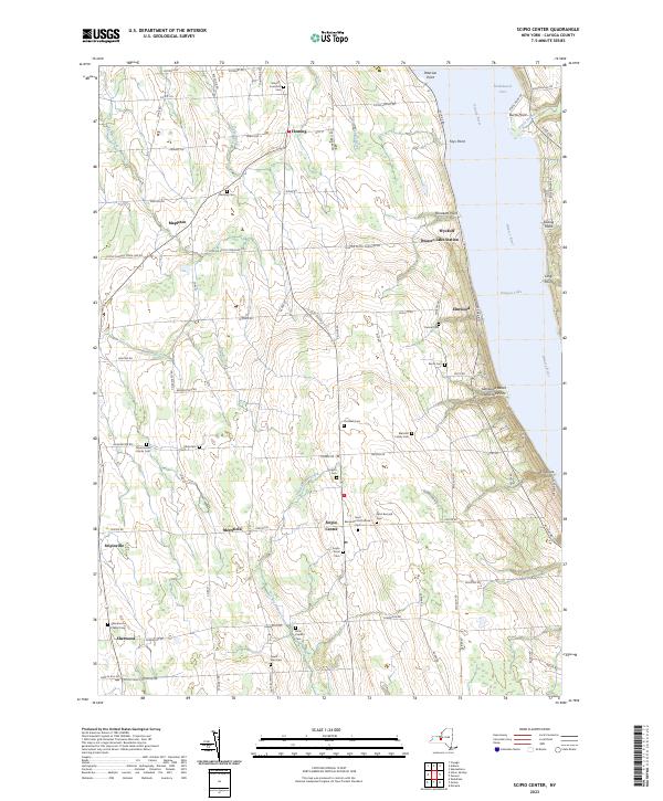 US Topo 7.5-minute map for Scipio Center NY