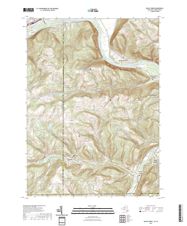 US Topo 7.5-minute map for Seeley Creek NYPA