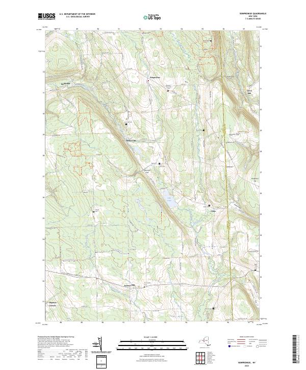 US Topo 7.5-minute map for Sempronius NY