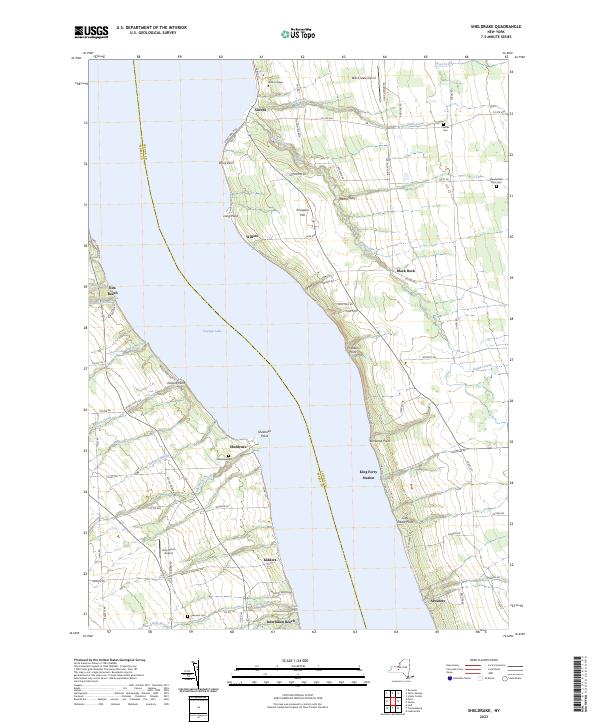 US Topo 7.5-minute map for Sheldrake NY