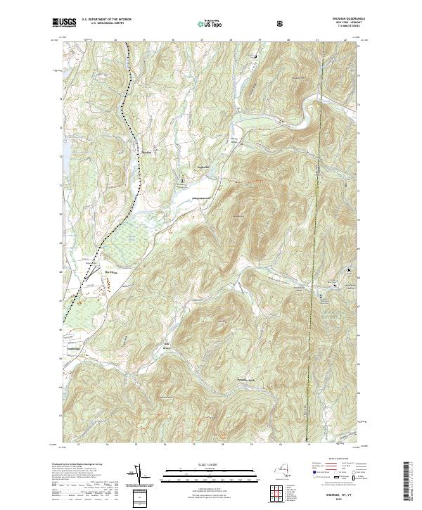 US Topo 7.5-minute map for Shushan NYVT