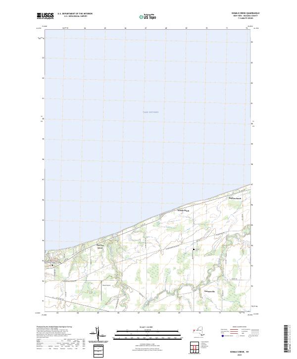 US Topo 7.5-minute map for Sixmile Creek NY