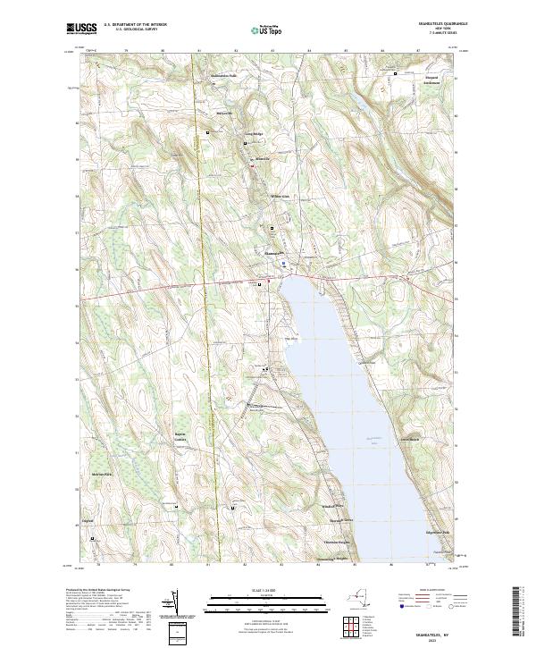 US Topo 7.5-minute map for Skaneateles NY