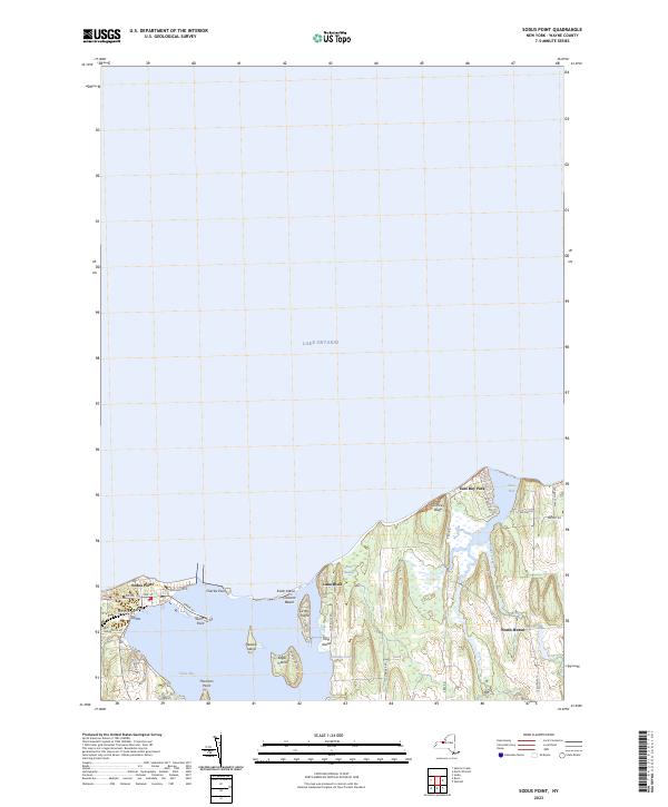 US Topo 7.5-minute map for Sodus Point NY