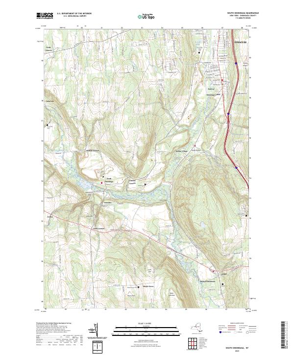 US Topo 7.5-minute map for South Onondaga NY