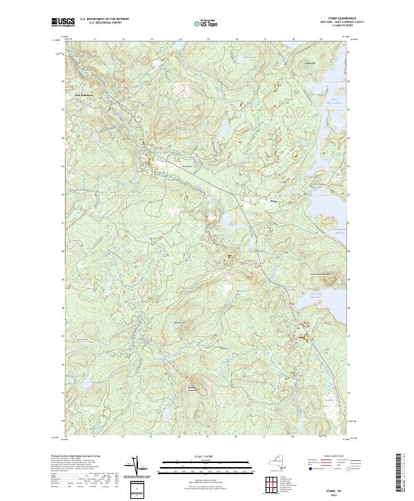 US Topo 7.5-minute map for Stark NY