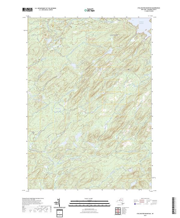 US Topo 7.5-minute map for Stillwater Mountain NY