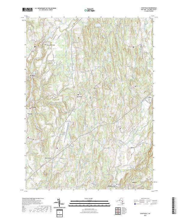 US Topo 7.5-minute map for Stottville NY