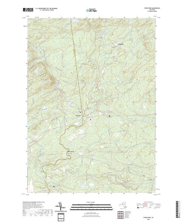 US Topo 7.5-minute map for Stratford NY