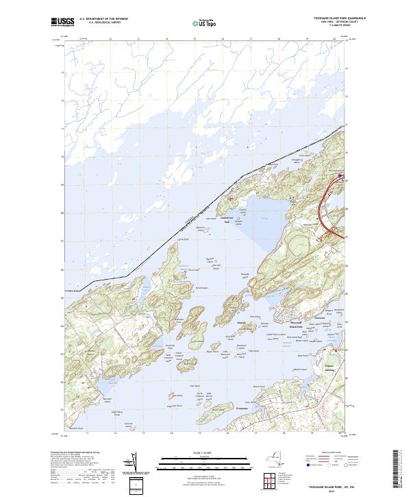 US Topo 7.5-minute map for Thousand Island Park NYON