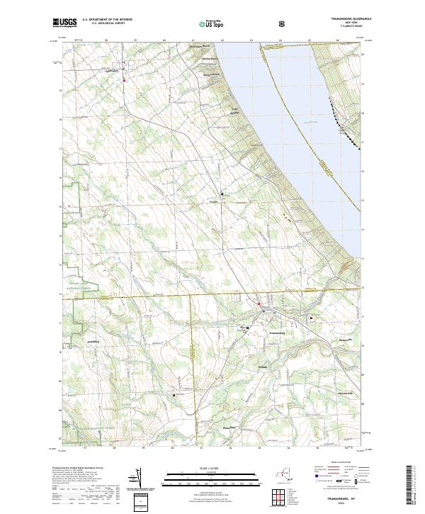 US Topo 7.5-minute map for Trumansburg NY